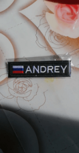 Personalized Russia Name Patch photo review